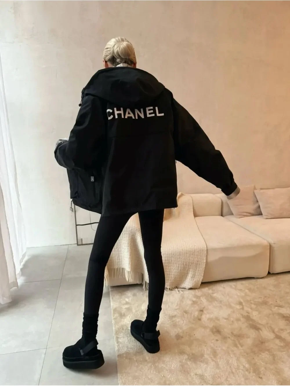 Chanel Women's Black Jacket Oversized